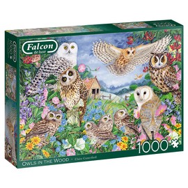 Jumbo 11286 The Wood-1000 Teile Owl Zubehör, Mehrfarben