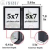 AEVETE 5x7 Double Picture Frames Hinged Wood Folding Picture Frames
