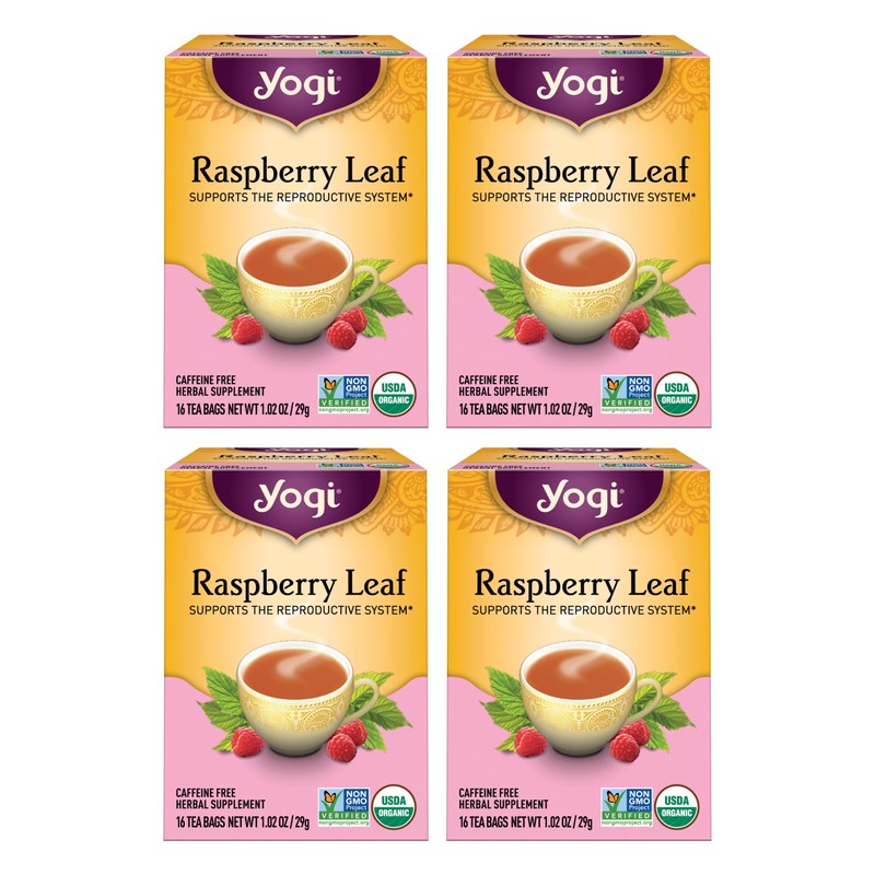 Yogi Tea Organic Raspberry Leaf Tea - 16 Tea Bags