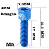 Perfeclan 4pcs M5 x 17mm Stem Screws for Mountain Bike