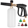 Clatoon Pressure Washer Short Gun, Foam Cannon with 1/4 Inch