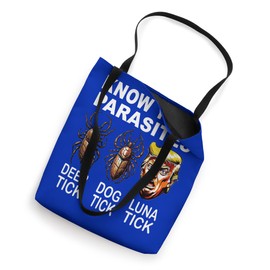 Know Your Parasites Anti-Trump Funny Luna Tick Democrat Tote Bag