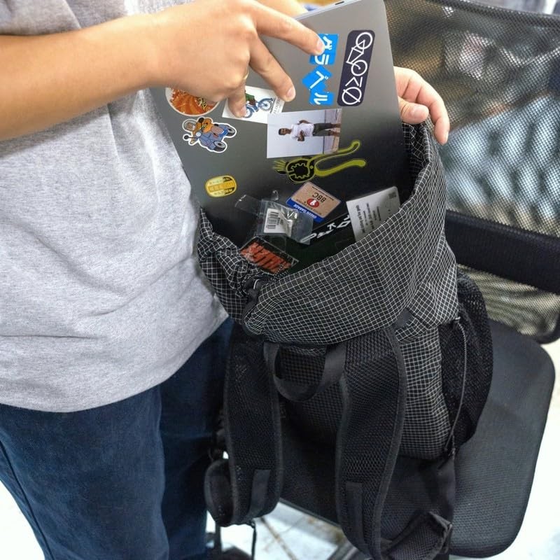 Fair Weather Packable Pack Hmpe rip Black Packable Backpack