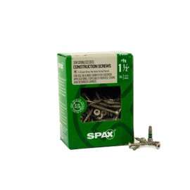 SPAX #9 x 1-1/2" Exterior Flat Head Stainless Steel Wood Deck Screws Construction Torx T-Star Plus (155 EA) 1 LB Bit Included Rust Resistant