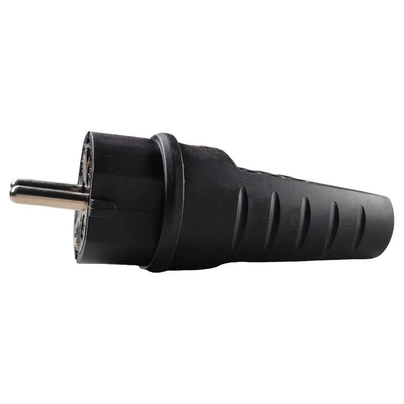 Rubber Power Plug 230 V, 16 A, IP44, Waterproof Plug,