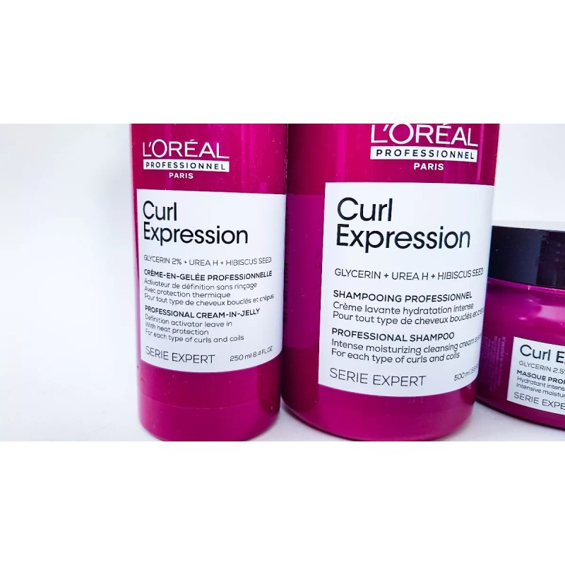 L'Oréal Loreal Curl Expression Shampo Crema Hid 500 + Masc