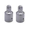 2pcs 19mm Bimini eye end cap stainless steel marine grade