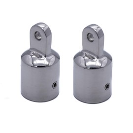 2pcs 19mm Bimini eye end cap stainless steel marine grade boat fitting fits 3/4" inch tube pipe
