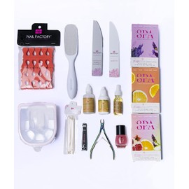 Nail Factory - Kit Manicure y Pedicure, Spa en Casa, 17 Pz.