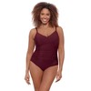 Aqua Green Women's Standard Princess Seam Shirred One Piece, Currant,