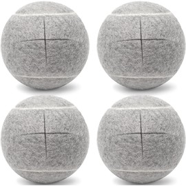 4PCS - Walker Glide Balls,Precut Walker Tennis Balls for Furniture Legs and Floor Protection,Walkers Legs Universal Precut Glide Balls,Heavy Duty Long Lasting Felt Pad Glide Coverings,Fit Most Walkers