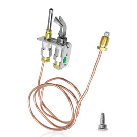 TIKSCIENCE Pilot Burner with Thermocouple Assembly Fit for Honeywell TRC Q309 Q340 Q390 Q313 Thermopiles Replace Q314A4586 Q314A-CSC Gas Furnace Thermocouple