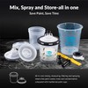 Disposable Paint Cups 20 oz, 40-Pack Paint Cups with Lids