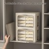 FHSQX 6 Pack Clothes Storage Bins with Metal Frame Foldable