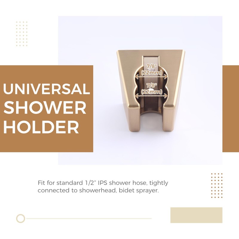 Hand Held Shower Bracket with Two Slot, Aomasi Handheld Shower