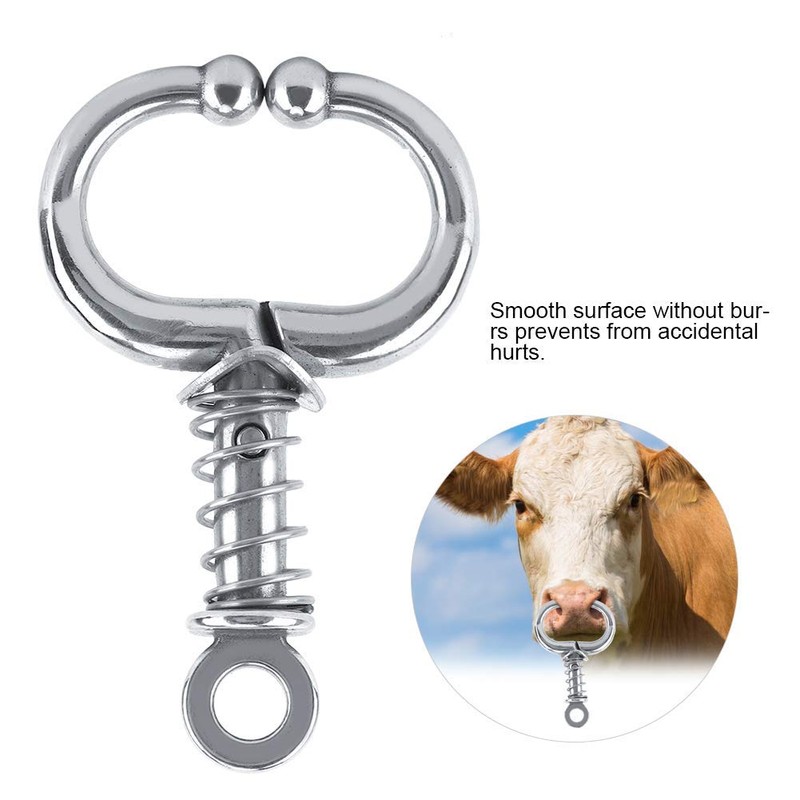 Stainless Steel Bull Nose Ring Cow Cattle Nose Pliers Cattle