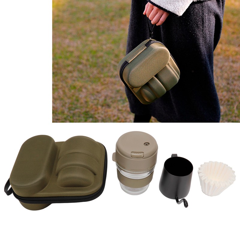 Hand Brewed Coffee Pot Set Travel Manual Coffe Maker with