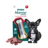 Sporn Marrow Dog Chew Bones for Aggressive Chewers, Jerky Flavor