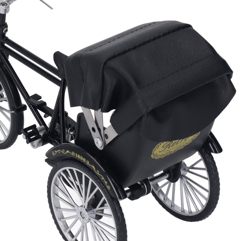 Rickshaw Model Retro Design Decorative Interesting Alloy 3 Wheel Rickshaw