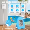 FirstE Solar Wireless Pool Thermometer with Dynamic Light Show |
