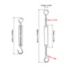 QWORK® 5 Pcs M5 Screw Fastener Tensioner, 304 Stainless Steel