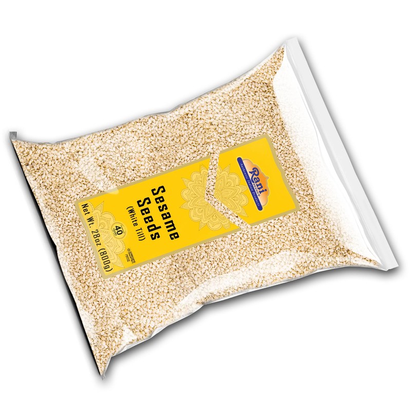 Rani Sesame Seeds Whole White, Hulled (Till) 28oz (800gm) ~