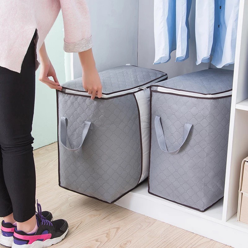 3-Pack Large Storage Bags for Closet Organization – Moisture-Resistant Non-Woven