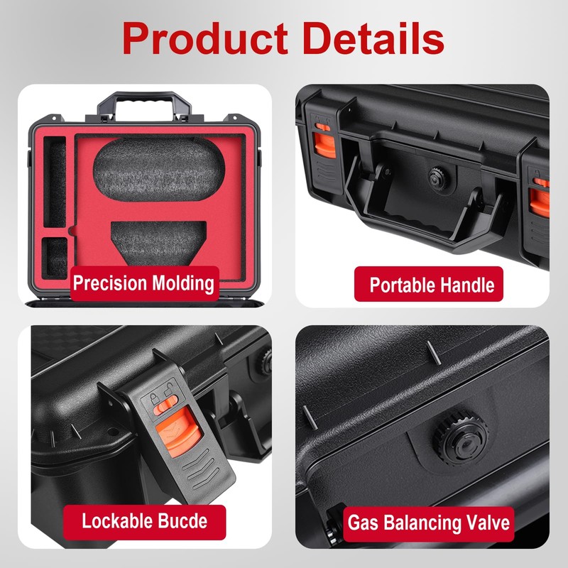 HOPELJ Professional Waterproof Case for Starlink Mini Set, IP67 Waterproof