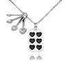 quan jewelry Gifts for Mom Measuring Spoons Pendant Necklace, Funny