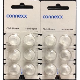 Siemens 2 Packs Siemens Signia Rexton Miracle Ear Semi-Open Click Domes. 6 Domes/pack