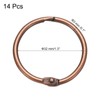 sourcing map 14pcs Shower Curtain Rings, 1.3 Inch ID Metal