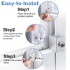 8 Sets Sliding Window Locks for Up and Down Windows,Easy