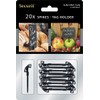 Securit 20 x Black Plastic Spike Chalkboard Spike Holder