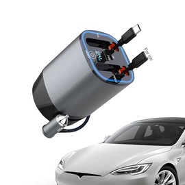 Cargador de teléfono celular para coche, adaptador de cargador de coche 5 en 1, 100 W, visualización LED de voltaje de 100 W, difusor de coche y...   