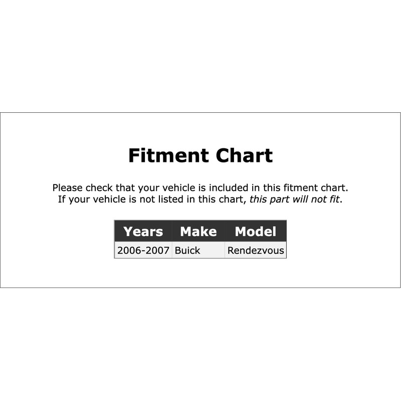 Powertrain Control Module Connector Compatible With Buick Rendezvous 2006 2007