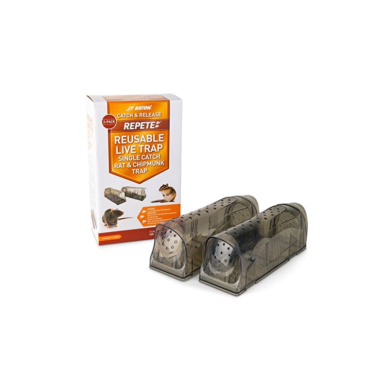 JT Eaton 400-R Repete Rat & Chipmunk Trap, Black