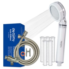 Atojet Filter Shower For K-Beauty Skin Care– Pure Carbon Filters for Softer Skin & Smoother Hair | Carbon Composite Filter l 6 Month Advencced Filtration Set (AJ8200MC-SET-6MO)