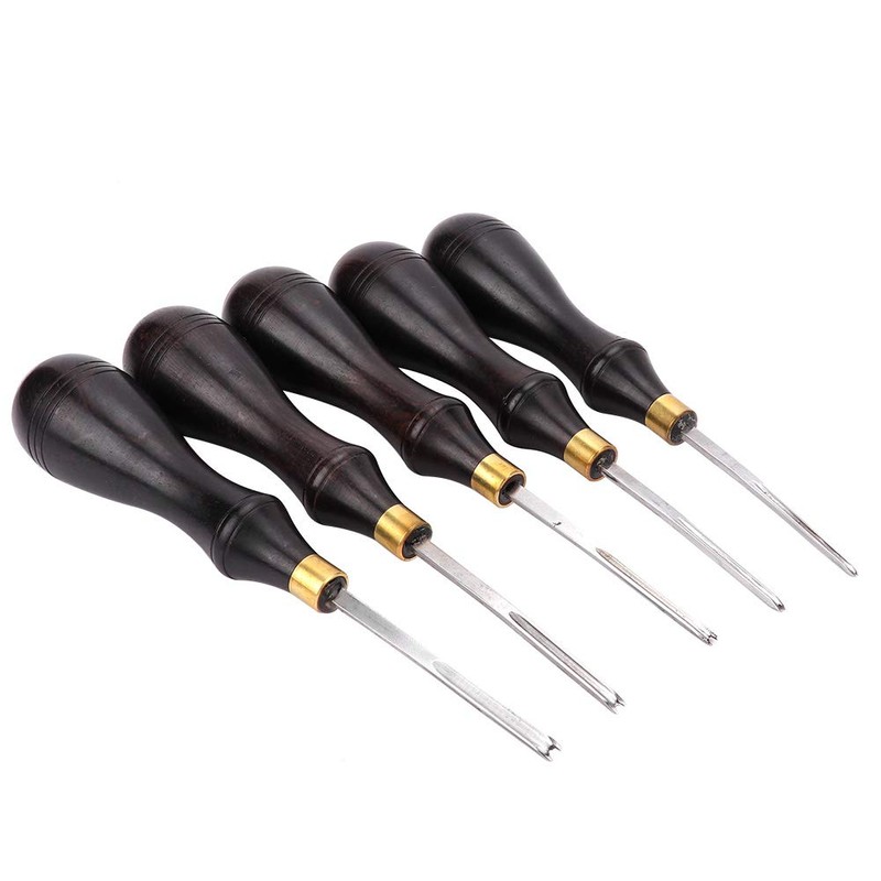 Leather Edge Beveller, Professional Leather Edge Beveller Steel Blade Ebony