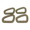 Rebias NS-MILI-CARA4-BE Tactical D-Shaped Accessory Keychain Hook Lock Military Carabiner