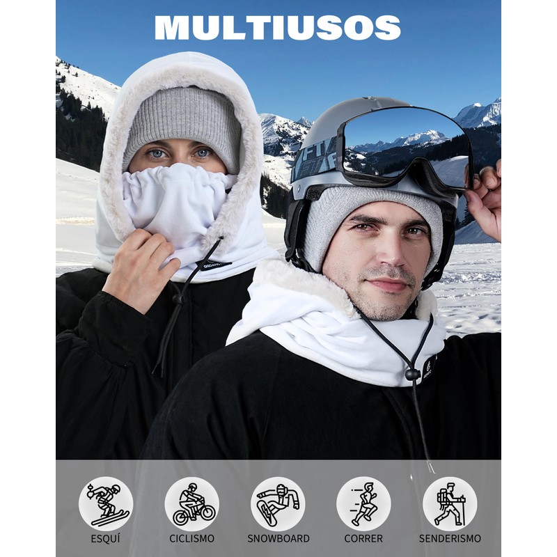 PivotWing Winter Hat Men Women Balaclava Multifunctional Balaclava Tube Scarf