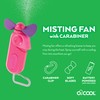 O2COOL Personal Mini Misting Fan - Portable Battery Operated Handheld