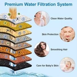 Bath Water Filter for Tub Faucet, LIFEES 8 Stages Bathtub Water Filter, Bath Filter for Healthier Skin and Hair, Kinder Filter for Bathtub, BPA Free and Value use (Replacement)