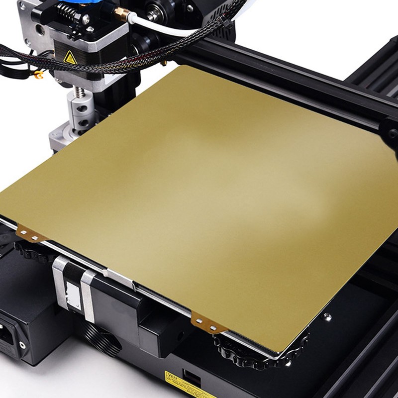 Spring Steel Sheet Double Sided PEI Gold Powder Flexible Build