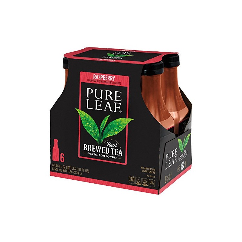 Pure Leaf Iced Tea, Raspberry, Sweetened, Real Brewed Black Tea,