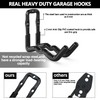 3-H Wall Hooks Garage Pack of 6 Tool Hooks All-in-One