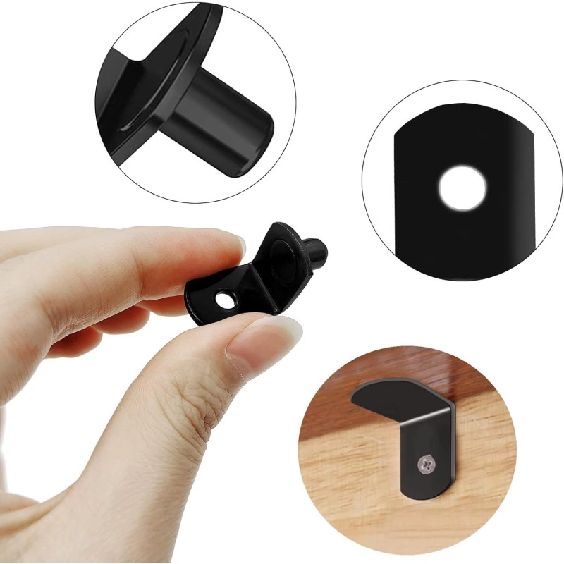 Brand: Cerpourt 40 Pcs Shelf Pins Pegs,1/4 Inch L-Shaped Support