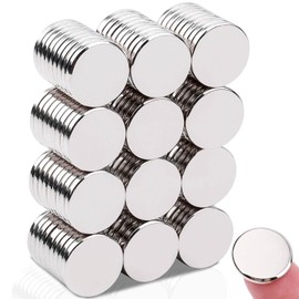 100pcs Fridge Magnets, 15x2mm Muti-Use Neodymium Magnets for Whiteboards, Super Strong Circle Crafts Magnet s, Small Round Magnet s for Crafts