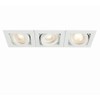 National Lighting XENO Matt White Triple Adjustable Tilt GU10 LED