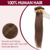 Benehair Human Hair Extensions Weft 100g Remy Straight Human Hair