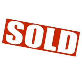 Sold Sign for Estate Rider,Reusable Magnetic and Adhesive Sticker Option,Sign for Realtors, Magnetic Sold Indicator for Real Estate (12 X 4 inch）